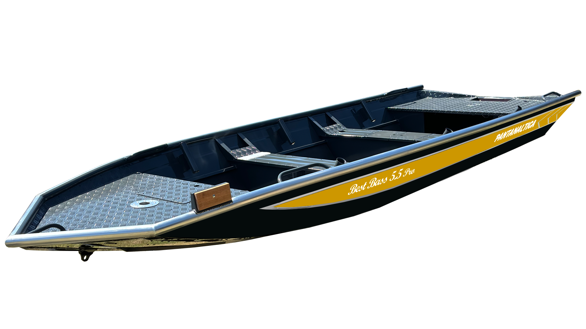 Best Bass – Casco Preto / Faixa Amarela